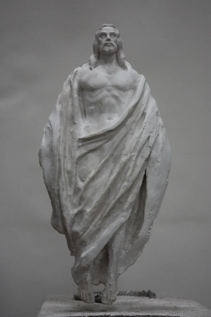 Zmartwychwstający – model — gips